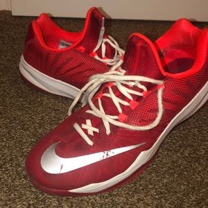 Nike Red Basketball Team Shoe